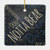 Notta Bear Keramische Versiering Keramisch Ornament (Achterkant)