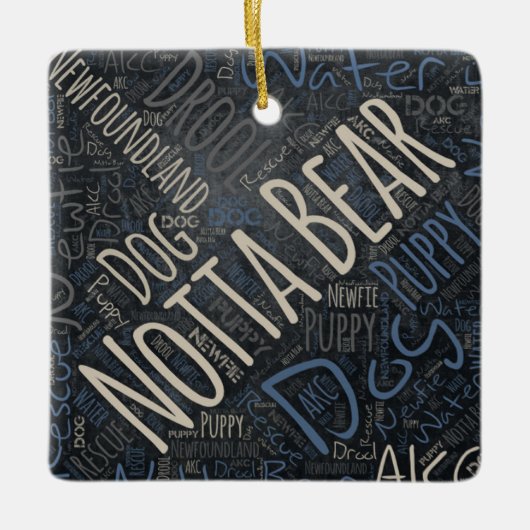 Notta Bear Keramische Versiering Keramisch Ornament (Voorkant)