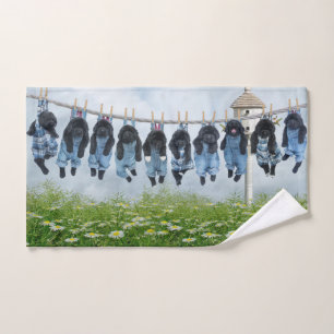 Notta Bear Line Puppies Handdoek