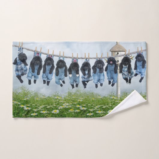 Notta Bear Line Puppies Handdoek (Handdoek)