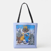 Notta Bear Mt. Hood Meadows Newfoundland Ski Lift  Tote Bag (Achterkant)