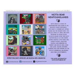 Notta Bears StaatsHond van Oregon: de Newfoundland Kalender