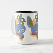 Notte Hondengezicht Tweekleurige Koffiemok (Voorkant links)