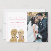 Notten over elkaar de paarfoto sparen de Datum Kaart (Voorkant)