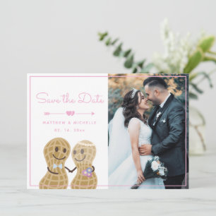 Notten over elkaar de paarfoto sparen de Datum Kaart