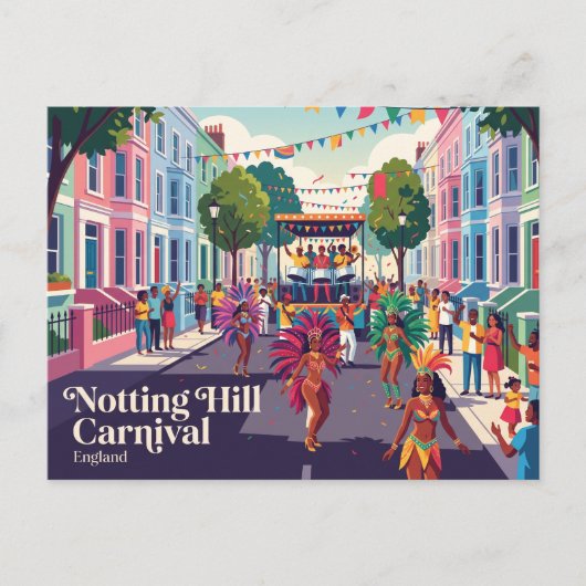 Notting Hill Carnival Engeland Briefkaart (Voorkant)