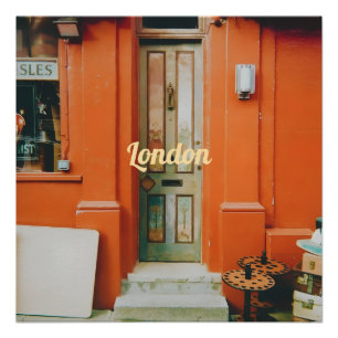 Notting Hill deurkruk, Londen, UK Flesopener Perfect Poster