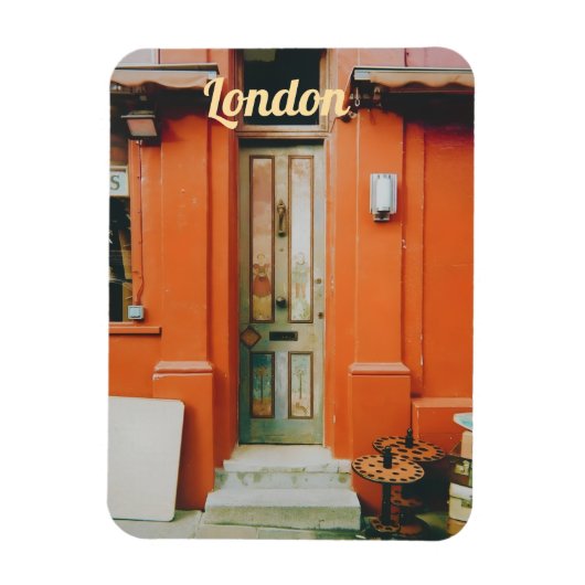 Notting Hill-deurpost, Londen, VK Magneet (Verticaal)