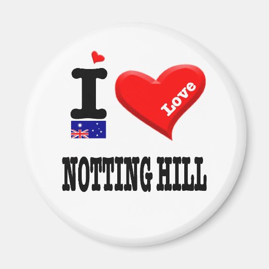 NOTTING HILL - I Love Magneet (Voorkant)