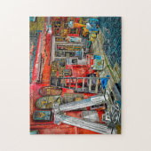 Notting Hill Londen. Legpuzzel (Verticaal)