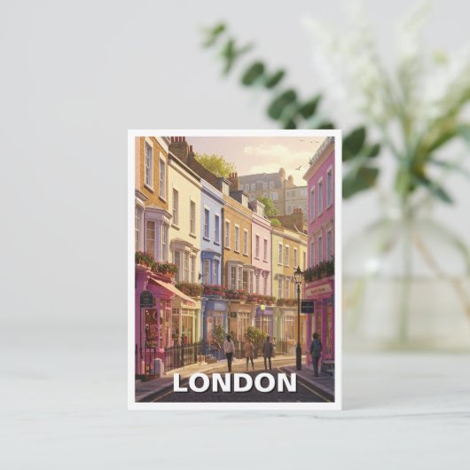 Notting Hill London Briefkaart (Staand voorkant)