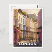 Notting Hill London Briefkaart (Voorkant / Achterkant)