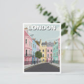 Notting Hill London Briefkaart (Staand voorkant)