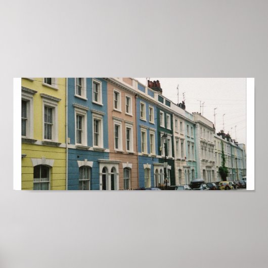 Notting Hill London Poster (Voorkant)