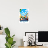 Notting Hill London Travel Print (Thuiskantoor)