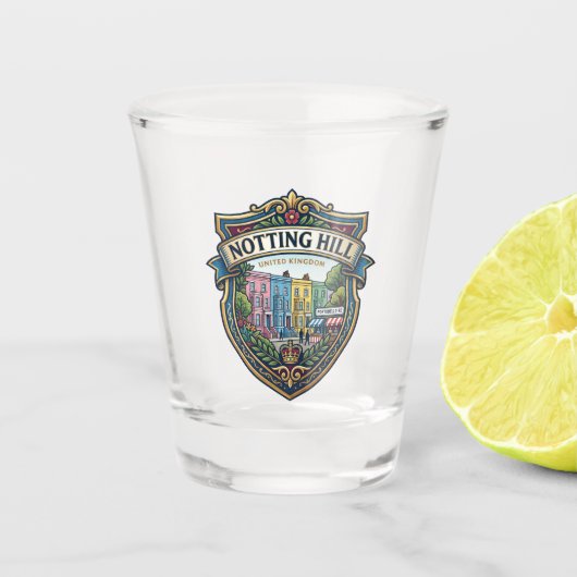 Notting Hill Verenigd Koninkrijk Shot Glas (Voorkant)