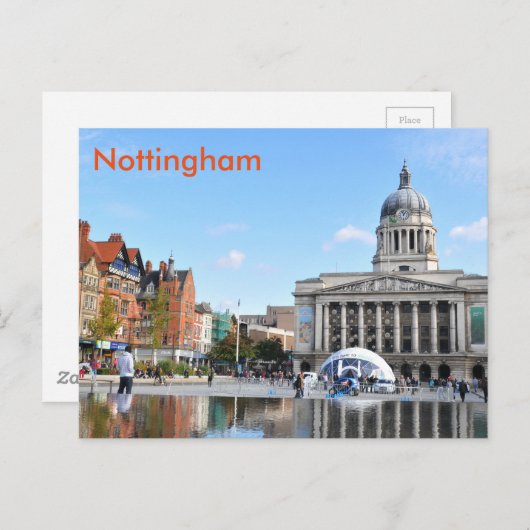 Nottingham Briefkaart (Voorkant / Achterkant)