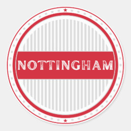 Nottingham City Pride Embleem – Engelse identiteit Ronde Sticker