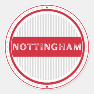 Nottingham City Pride Embleem – Engelse identiteit Ronde Sticker
