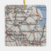 Nottingham England Map Keramisch Ornament (Voorkant)