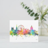 NOTTINGHAM ENGLAND SKYLINE BRIEFKAART (Staand voorkant)