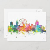 NOTTINGHAM ENGLAND SKYLINE BRIEFKAART (Voorkant / Achterkant)