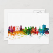 Nottingham England Skyline Briefkaart (Voorkant / Achterkant)
