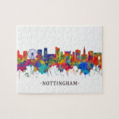 Nottingham England Skyline Legpuzzel (Horizontaal)