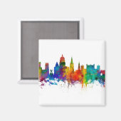 Nottingham England Skyline Magneet (Voorkant / Achterkant)