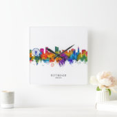 Nottingham England Skyline Vierkante Klok (Huis)