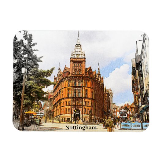 Nottingham England UK Magneet (Horizontaal)
