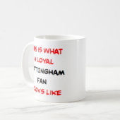 Nottingham-fan, loyaal koffiemok (Voorkant links)