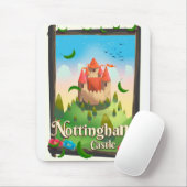 Nottingham kasteel reisposter muismat (Met muis)