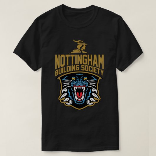 Nottingham Panthers Logo, NIET lichtgewicht T-shirt (Design voorkant)