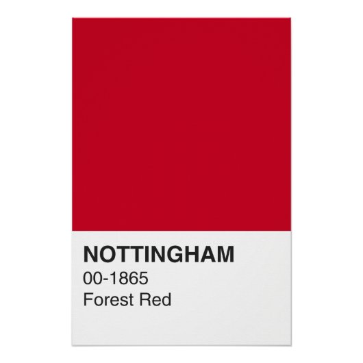 Nottingham Red Forest - Volledige breedte Perfect Poster (Voorkant)