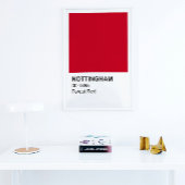 Nottingham Red Forest - White Border Perfect Poster