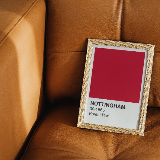 Nottingham Red Forest - White Border Perfect Poster
