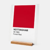 Nottingham Red Forest - Witte achtergrond Acryl Bord (Hoek)