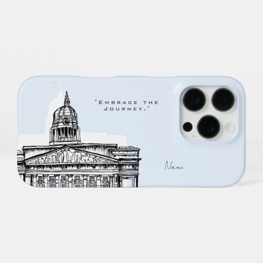 Nottingham Tone Sketch iPhone case Hoesje (Achterkant horizontaal)