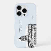 Nottingham Tone Sketch iPhone case Hoesje (Achterkant)