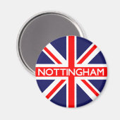 Nottingham UK Flag Magneet (Voorkant / Achterkant)