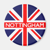 Nottingham UK Flag Magneet (Voorkant)