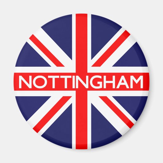 Nottingham UK Flag Magneet (Voorkant)