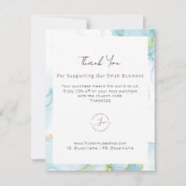 Nottingham Waterverf Zakelijke bedankkaart