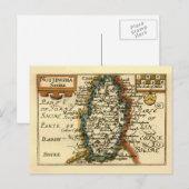 Nottinghamshire County England Oude antiquarische  Briefkaart (Voorkant / Achterkant)