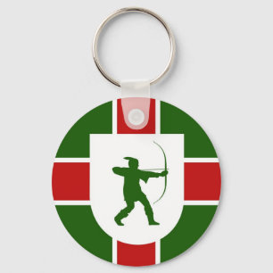 nottinghamshire region flag england robin hood sleutelhanger