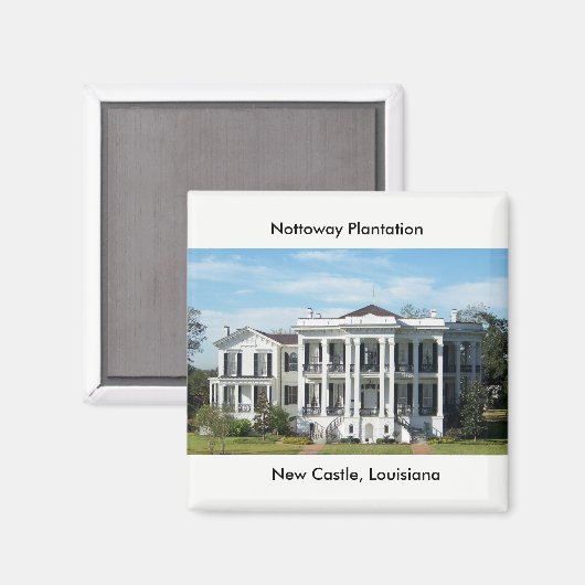 Nottoway Plantation Magneet (Voorkant / Achterkant)