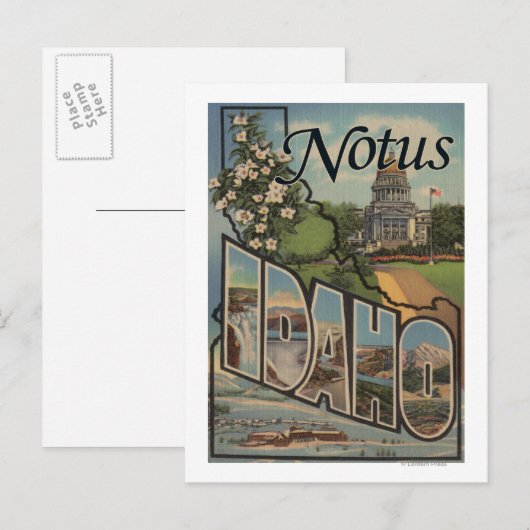 Notus, IdahoLarge Letter ScenesNotus, ID Briefkaart (Voorkant / Achterkant)