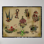 NOTxDEAD tattoo Flash-poster Poster (Voorkant)