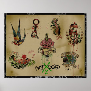 NOTxDEAD tattoo Flash-poster Poster